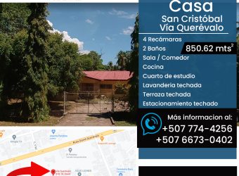 Vende Casa San Cristóbal, Vía Querévalo
