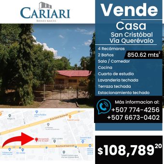Vende Casa San Cristóbal, Vía Querévalo