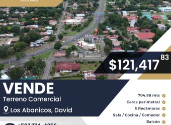 Vende Terreno Comercial en Los Abanicos, David