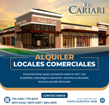 Alquila Locales Comerciales Nueva Plaza FSur
