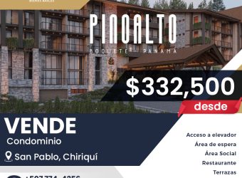 Vende Condominio en Boquete, Pinoalto