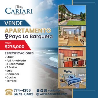 Vende Apartamento en Playa La Barqueta