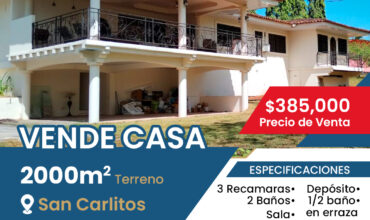 Vende Residencia en San Carlitos