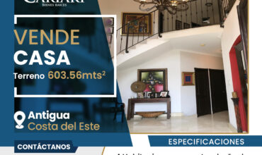 Vende casa en Costa del Este