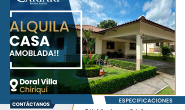 Alquila Casa amoblada en Doral Villa