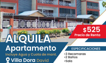 Alquila apartamento Villa Dora