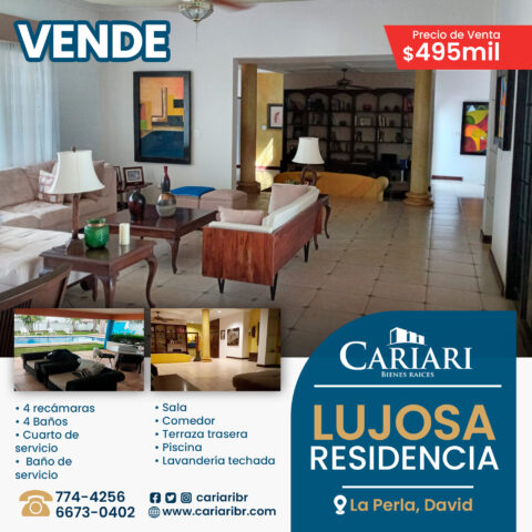 VENDE RESIDENCIA LAS PERLAS