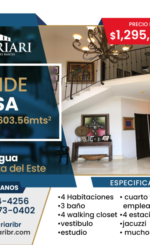 Venta de Casa en Antigua, Costa del Este