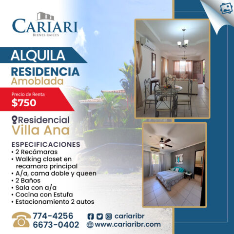 Alquila Residencia, Villa Ana, Chiriquí