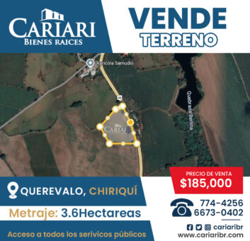 Terreno de 3.6hectareas en Venta